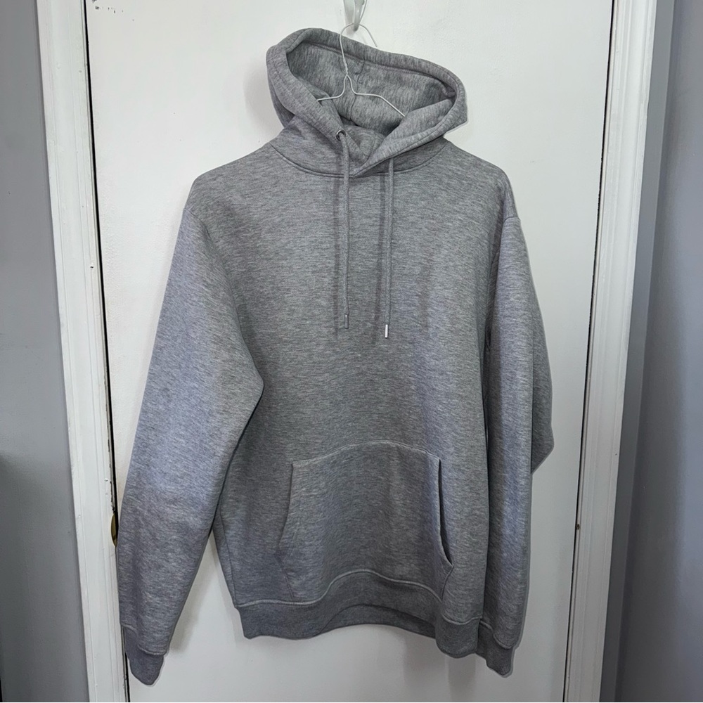 Boohoo Mens Light Gray Hoodie